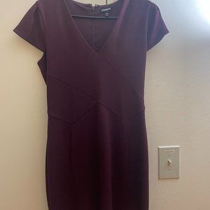 Express purple fitted dress size Medium